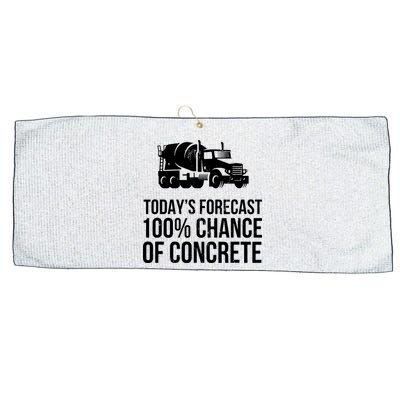 Retro Funny Concrete Worker Gift Construction Worker Gag Pun Large Microfiber Waffle Golf Towel