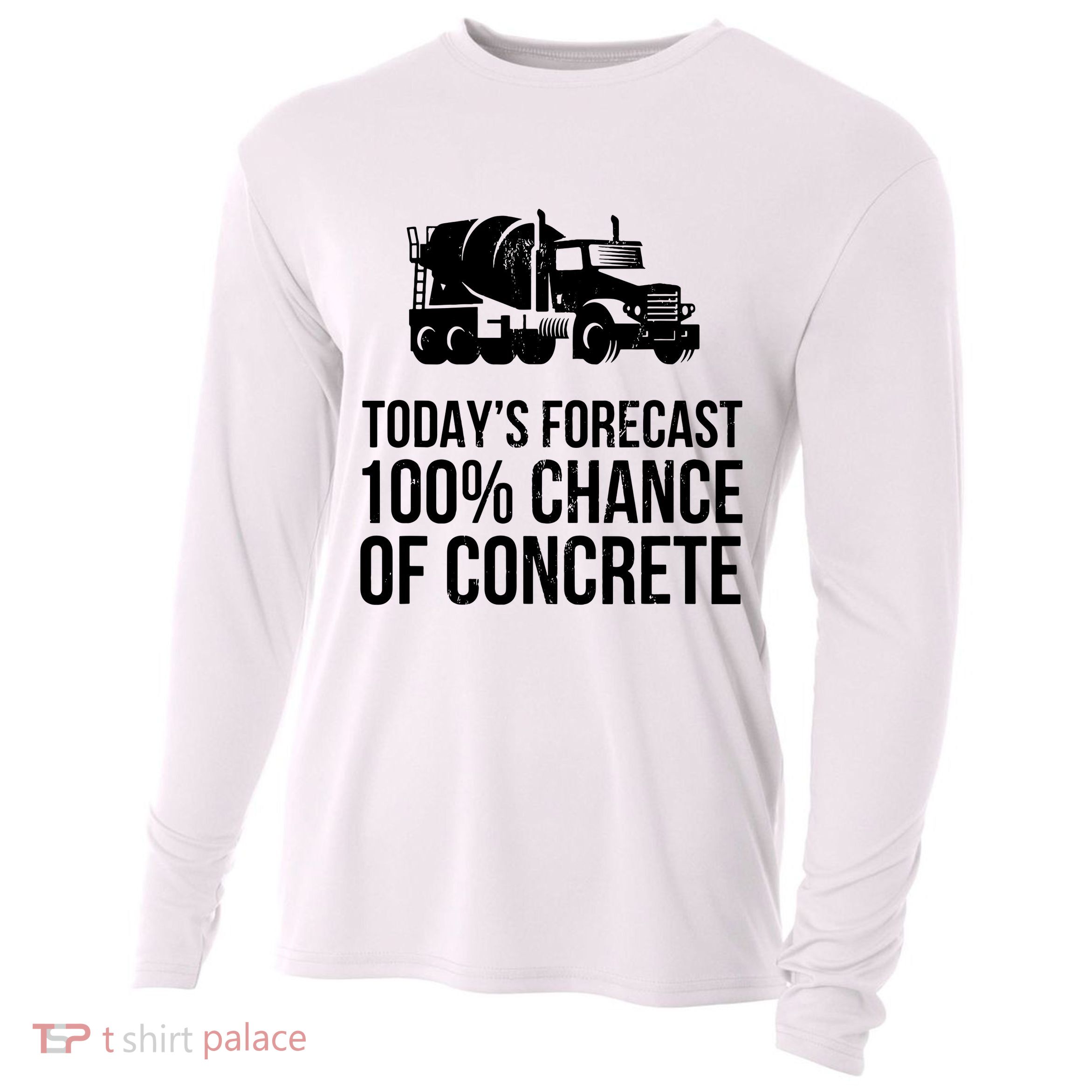 Retro Funny Concrete Worker Gift Construction Worker Gag Pun Cooling Performance Long Sleeve Crew