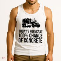 Retro Funny Concrete Worker Gift Construction Worker Gag Pun Tank Top