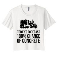 Retro Funny Concrete Worker Gift Construction Worker Gag Pun Crop Top