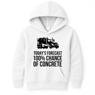 Retro Funny Concrete Worker Gift Construction Worker Gag Pun Kids Hoodie