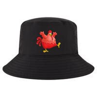 Red Fat Chubby Chicken Bird Cock Cartoon Art Cool Comfort Performance Bucket Hat