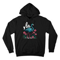 Retro Flamingo Chucks And Pearls Comma La Kamala Harris 2024 Hoodie