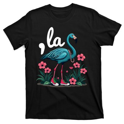 Retro Flamingo Chucks And Pearls Comma La Kamala Harris 2024 T-Shirt