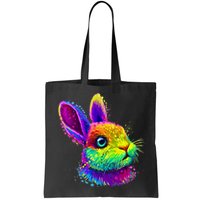 Rabbit Face Colorful Water Color Abstract Head Bag