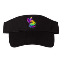 Rabbit Face Colorful Water Color Abstract Head Visor