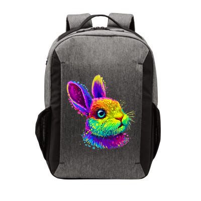 Rabbit Face Colorful Water Color Abstract Head Vector Backpack