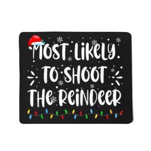 Reindeer Family Christmas Holiday santa hat xmas  Mousepad