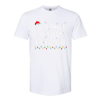 Reindeer Family Christmas Holiday santa hat xmas  Softstyle CVC T-Shirt