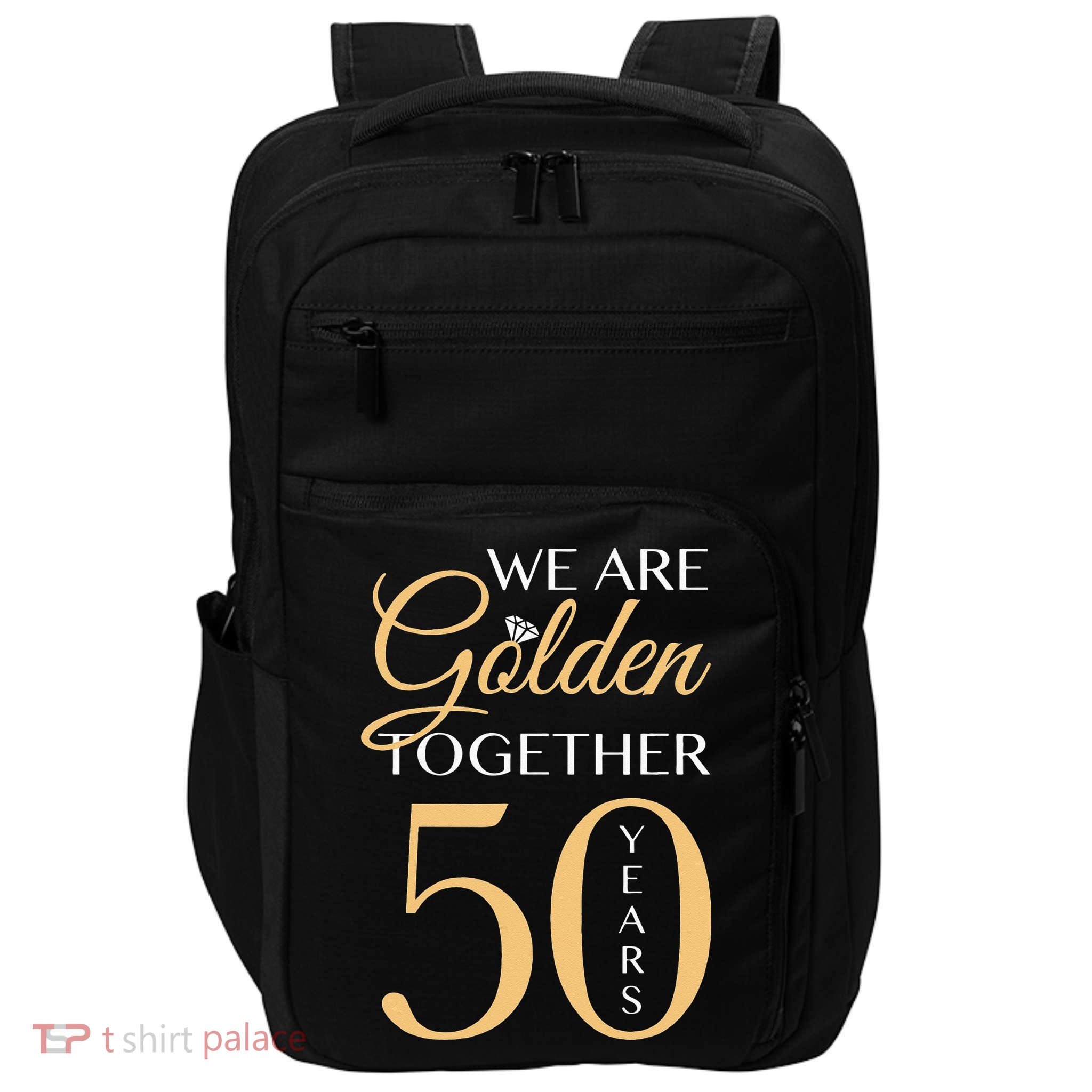Romantic For Couples 50th Wedding Anniversary Impact Tech Backpack