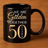 Romantic For Couples 50th Wedding Anniversary 11oz C Handle Ceramic Mug