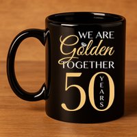 Romantic For Couples 50th Wedding Anniversary 11oz C Handle Ceramic Mug