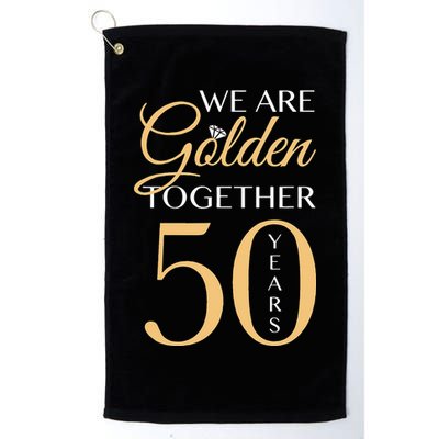 Romantic For Couples 50th Wedding Anniversary Golf Towel