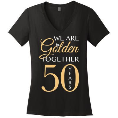 Romantic For Couples 50th Wedding Anniversary Women's V-Neck T-Shirt