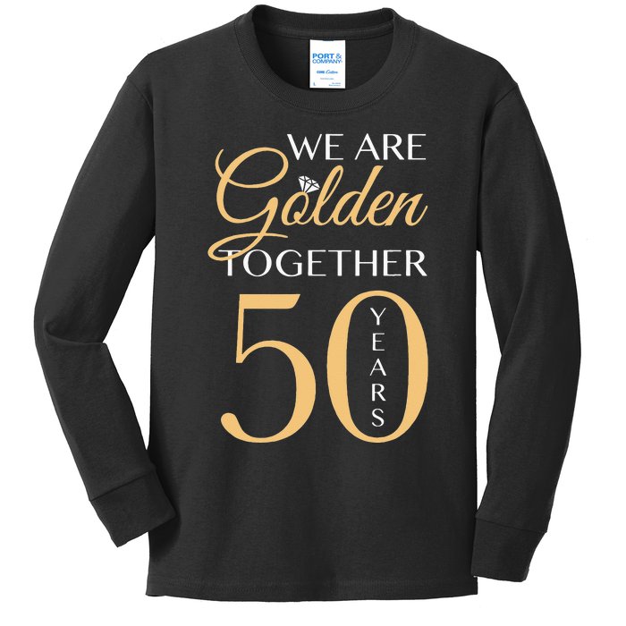 Romantic For Couples 50th Wedding Anniversary Kids Long Sleeve Shirt