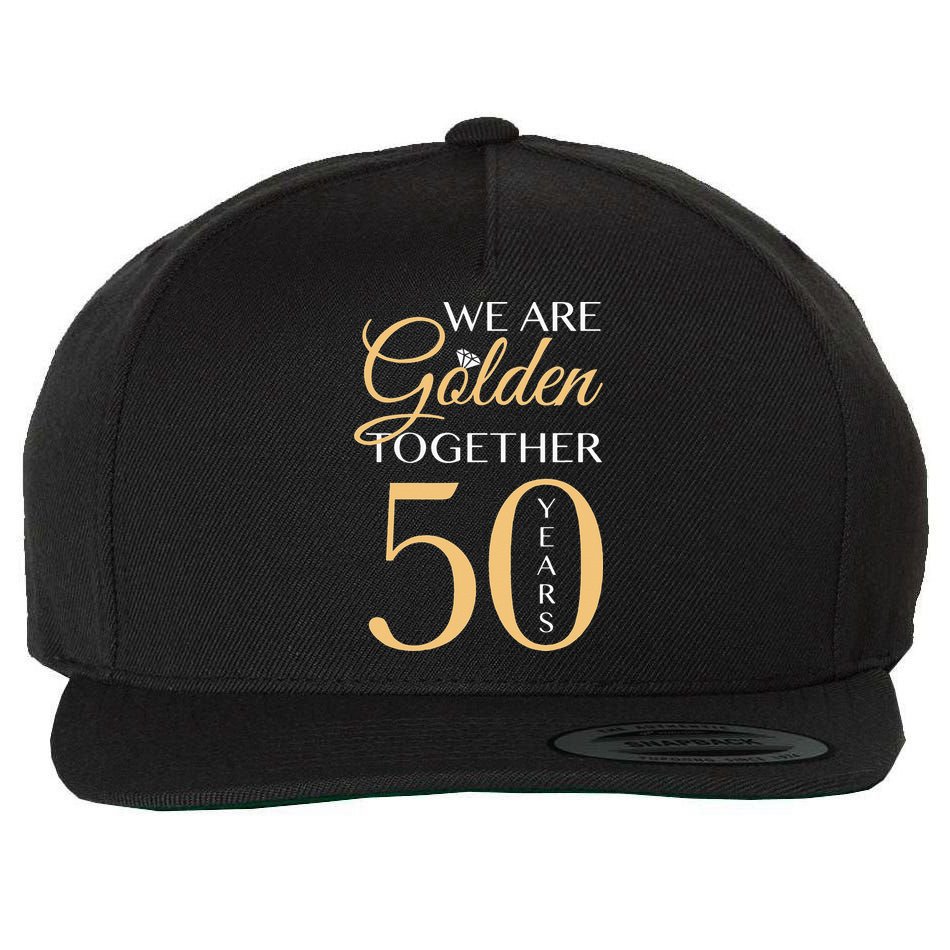 Romantic For Couples 50th Wedding Anniversary Wool Snapback Cap