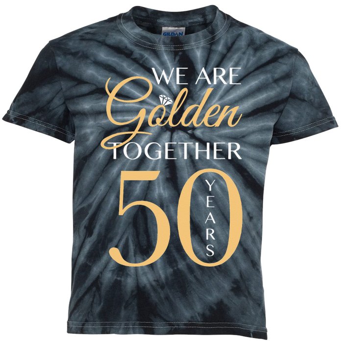 Romantic For Couples 50th Wedding Anniversary Kids Tie-Dye T-Shirt