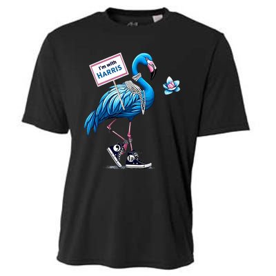 Retro Flamingo Chucks And Pearls Comma La Kamala Harris 2024 Cooling Performance Crew T-Shirt