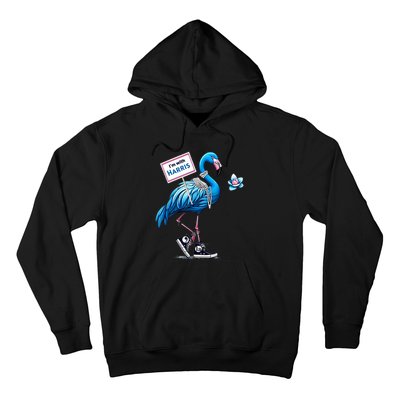 Retro Flamingo Chucks And Pearls Comma La Kamala Harris 2024 Hoodie