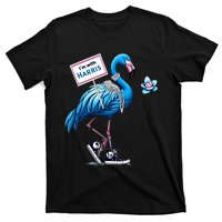 Retro Flamingo Chucks And Pearls Comma La Kamala Harris 2024 T-Shirt