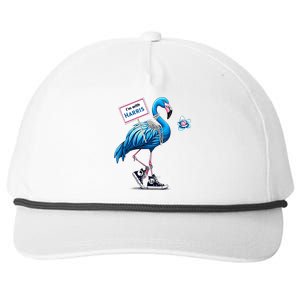 Retro Flamingo Chucks And Pearls Comma La Kamala Harris 2024 Snapback Five-Panel Rope Hat