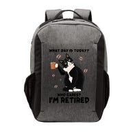 Retired Funny Cat Retirement Vector Backpack