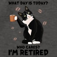 Retired Funny Cat Retirement Vector Backpack
