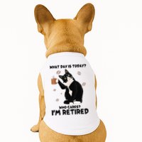 Retired Funny Cat Retirement Doggie Tank