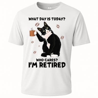 Retired Funny Cat Retirement Performance Shirt