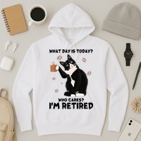Retired Funny Cat Retirement Hoodie