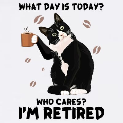 Retired Funny Cat Retirement T-Shirt