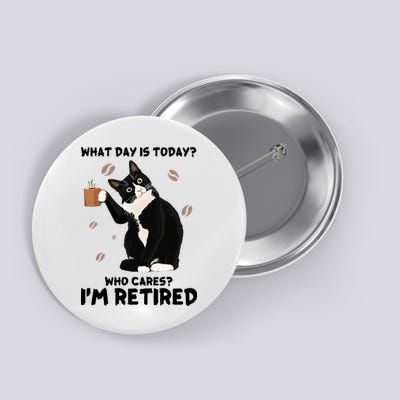 Retired Funny Cat Retirement Button