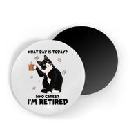 Retired Funny Cat Retirement Magnet