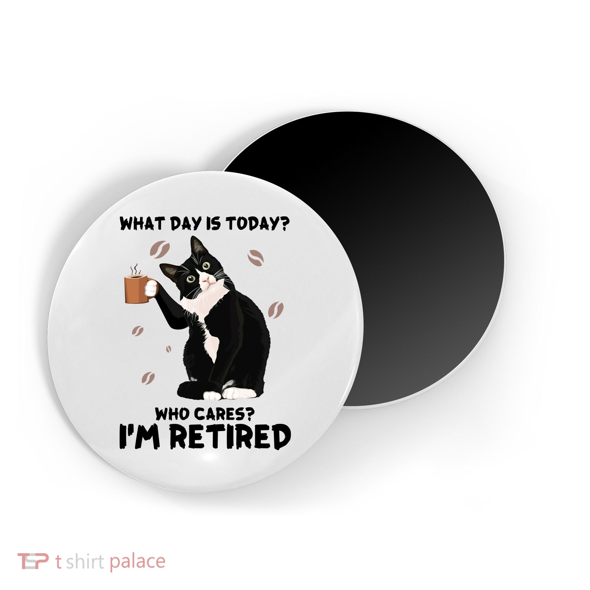 Retired Funny Cat Retirement Magnet