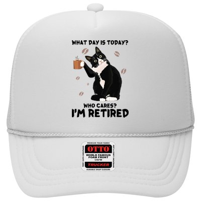 Retired Funny Cat Retirement Trucker Hat