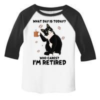 Retired Funny Cat Retirement Toddler Fine Jersey T-Shirt