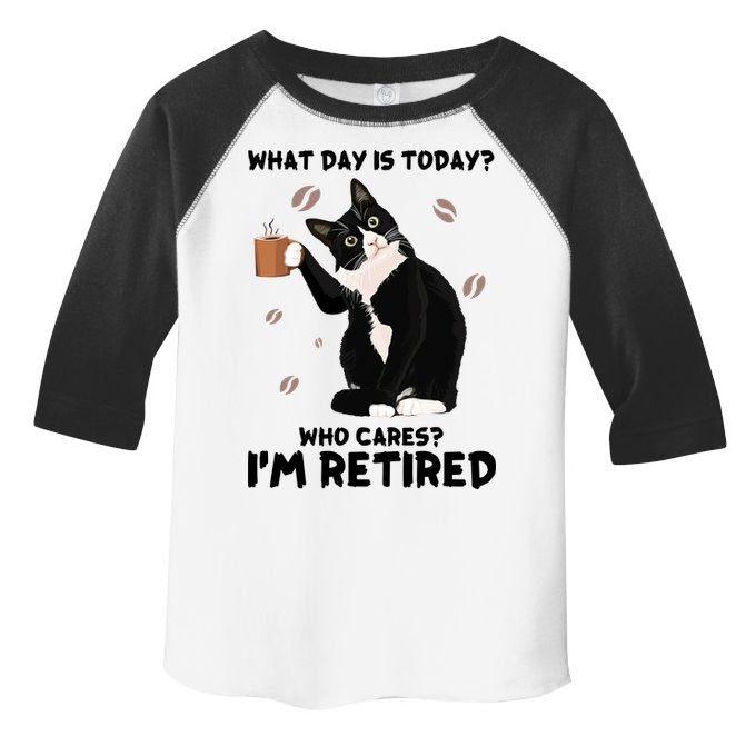 Retired Funny Cat Retirement Toddler Fine Jersey T-Shirt