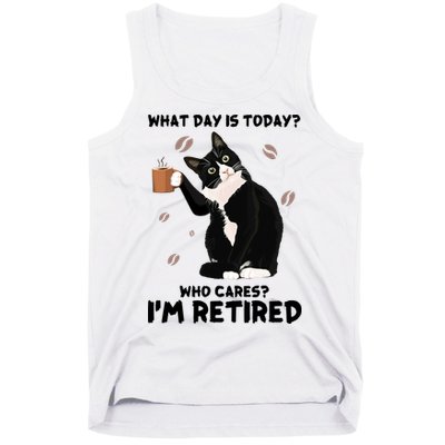 Retired Funny Cat Retirement Tank Top