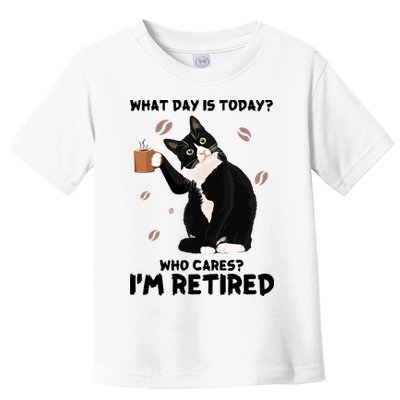 Retired Funny Cat Retirement Toddler T-Shirt