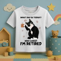 Retired Funny Cat Retirement Toddler T-Shirt