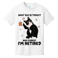 Retired Funny Cat Retirement Kids T-Shirt