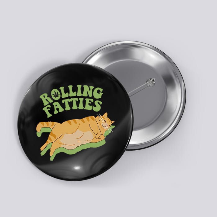 Rolling Fatties Cat Retro Kitty Kitten Meow Button