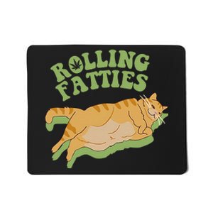 Rolling Fatties Cat Retro Kitty Kitten Meow Mousepad