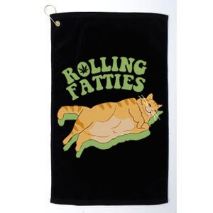 Rolling Fatties Cat Retro Kitty Kitten Meow Platinum Collection Golf Towel