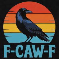 Retro F Caw F Black Bird Crow Funny Crow Lover Ladies PosiCharge Tri-Blend Wicking Tank