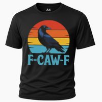 Retro F Caw F Black Bird Crow Funny Crow Lover Performance Shirt