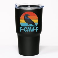 Retro F Caw F Black Bird Crow Funny Crow Lover Tumbler