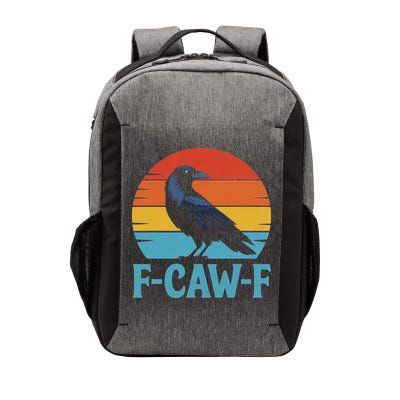 Retro F Caw F Black Bird Crow Funny Crow Lover Vector Backpack