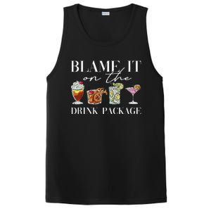 Retro Funny Cruise Blame It On The Drink Package Party PosiCharge Competitor Tank