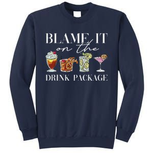 Retro Funny Cruise Blame It On The Drink Package Party Sweatshirt